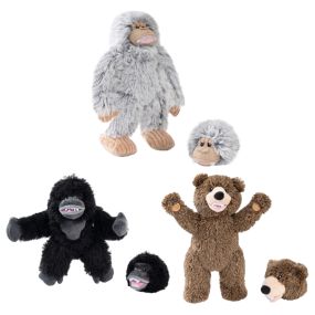 2-in-1 Fetch Ball and Rope Body Dog Toy 2-Pack