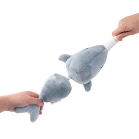 Narwhal Jointed Shake Play Dog Toy