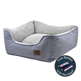Dream Chaser Charcoal Bolster Bed-Extra-Large