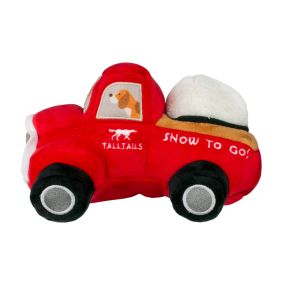  2-in-1 Snow-to-Go Truck Squeaker Dog Toy