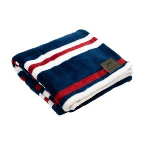Nautical Stripe Dog Blanket 