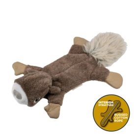 Stuffless Squirrel Squeaker Dog Toy