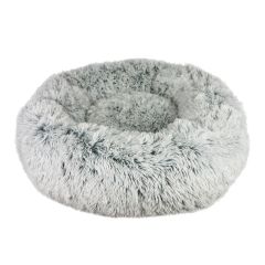 Grey Cuddle Donut Pet Bed 