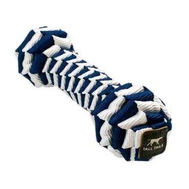 Tall Tails Navy Braided Bone Toy Tall Tails Navy Braided Bone Toy
